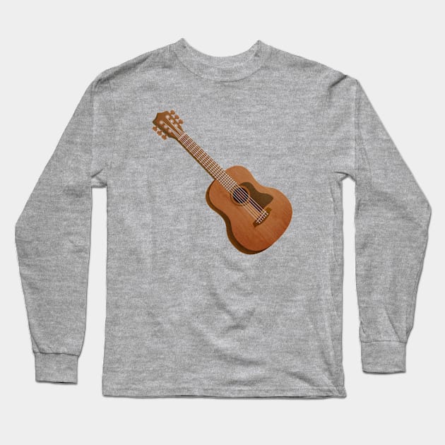 Guitar Long Sleeve T-Shirt by CleanRain3675